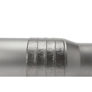 Close-up of Lincoln ED037921 Guardian CF welding wire hardbanding on pipe, highlighting weld bead quality for casing protection.