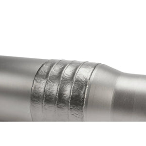 Close-up of a welded pipe joint made with Lincoln ED037921 Hardbanding Welding Wire, highlighting smooth beads and durability.