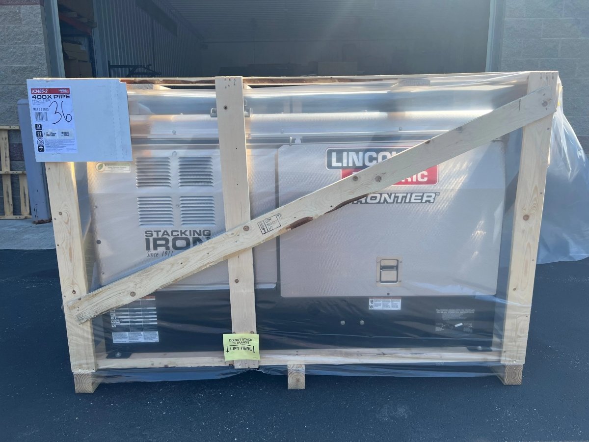 クローラーデンドライト psa9 Used Lincoln Frontier 400X Pipe Engine-Driven Welder Kubota