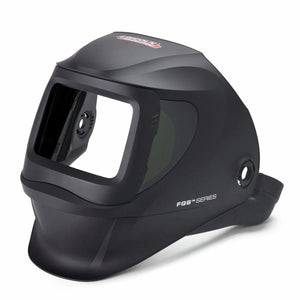 Lincoln FGS PAPR Welding Helmet Shell KP4472-1, black, with large viewing lens, contoured design & FGS Series label.