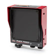 A red and black industrial device, the Lincoln Flex Feed 84 Single or Dual Control Box (No U/I K5004-2) features wire feed speed control, front FLEX FEED label, input/output ports, a 0/1/2 knob, protective cover, and Lincoln Electric branding.