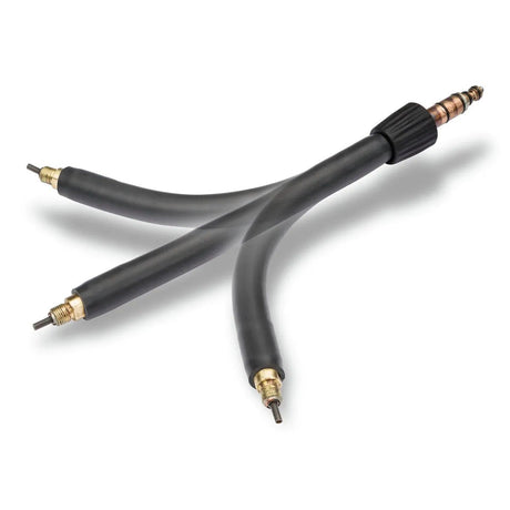 Lincoln Magnum PRO AL Push/Pull Gun Flexible Tube Assembly KP3380-1F, Y-shaped hose with metal connectors for welding tools.