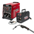 Lincoln Flextec 500X/Activ8X One-Pak welders (red, black) with cables, control panels, and torches for multi-process welding.