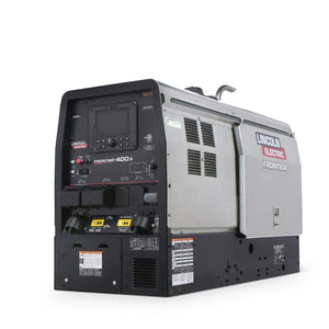 Lincoln Frontier 400X Engine Driven Welder Perkins K3484-1, black and silver, with red branding, shown on white at WeldingMart.