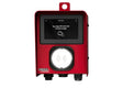 A red Lincoln Gateway Pendant - K4997-1 device displays Tap a HyperFill Card to the Pendant to begin on its screen. It offers welding process management, has a round white card reader, three cable ports, and hangs from a top loop.