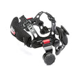 Lincoln KP3706-1 adjustable headgear with sweatband for VIKING 3250D welding helmet, black/red, padded suspension system.