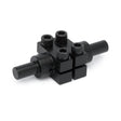 The Lincoln High Temperature Sensor Insulator Assembly KP52054-1 features a black metal shaft collar clamp with two cylindrical rods and four hex socket screws holding square metal blocks, used to align rods in machinery. The background is plain white.