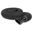 Lincoln Welding Hose and Hood Set K1668-3, 16.4 ft black flexible hose and nozzle, welding accessory on white background.