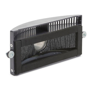 Lincoln K2389-2 air vent filter for X-Tractor Mini, black metal/plastic, mesh grill, welding fume exhaust hose connection.