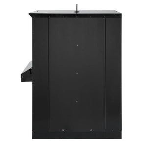 A front-facing view of the Lincoln Idealarc AC1200 Subarc Welder - K3140-2 shows its black metal build, flat top and sides, visible silver bolts on the front, and a slanted side panel. The welder is set against a plain white background.