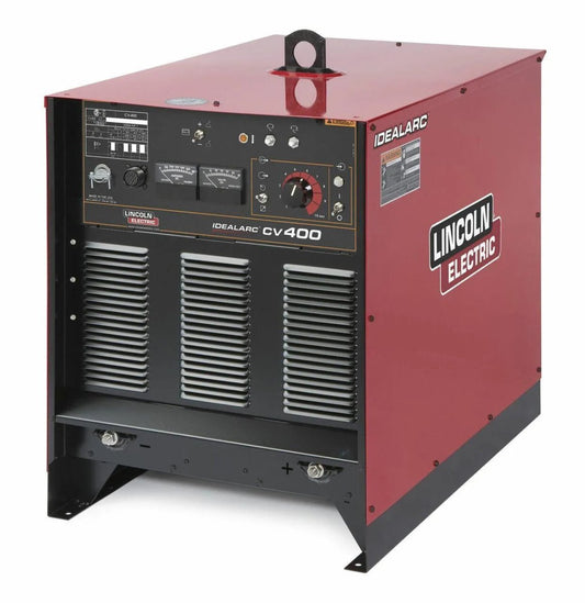 Lincoln Idealarc CV-400 MIG Welder (K1346-13), heavy-duty red and black welding machine for professional shops at WeldingMart.