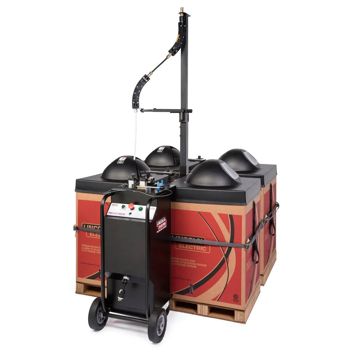 Lincoln Infinity-Pak 4 Stations, 500/1000 lb Accu-Pak boxes (2-Torch)