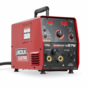 Lincoln Invertec V276 Tweco K4868-1 portable welding machine, red and black, ideal for jobsite or construction welding equipment.