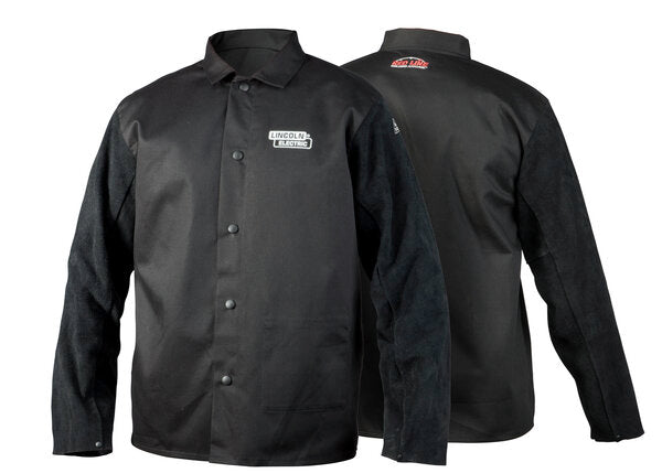 Lincoln K3106-XXS XX Small Traditional Split Leather-Sleeved Welding Jacket