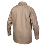 Lincoln Khaki FR Welding Shirt Large K3382-L - WeldingMart.com