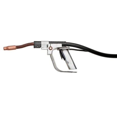 Lincoln Magnum Innershield 600A FCAW-SS Welding Gun 15ft with black cable, copper nozzle—welding equipment at WeldingMart.