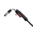 Lincoln Magnum PRO 250L Welding Gun, K466-10 connector, 15 ft cable, curved neck, rubber grip—WeldingMart equipment.