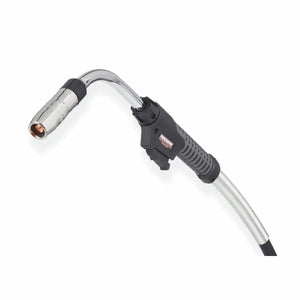 Lincoln Magnum PRO Barrel HDE 450 Dual Schedule 15ft K5308-2 welding gun with curved neck and silver nozzle, WeldingMart tool.