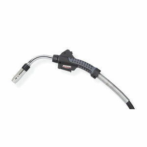 Lincoln Magnum PRO Curve HDE 350 Dual Procedure 25ft K5297-4 welding gun with curved neck, ergonomic handle, flexible cable.