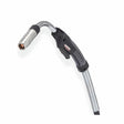 Lincoln Magnum PRO Curve HDE 350 Dual 25ft MIG welding torch K5298-4 with curved neck, black/silver handle, nozzle—WeldingMart.