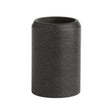 A black, cylindrical Lincoln Magnum PRO Insulator with a slightly chamfered top edge stands upright against a white background, designed for use with welding guns.