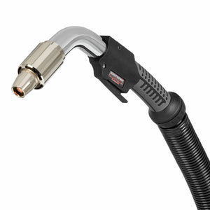 Lincoln Magnum PRO LFG 350 Fume Gun K4464-2 for welding, with ribbed handle, hose, metal nozzle, and trigger—efficient fume extraction.