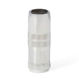 A shiny, cylindrical metal nozzle with a central knurled grip and KP5130-2-75S engraved on the lower section, resembling the Lincoln Magnum PRO 550A Slip-on Nozzle, 3/4 in (19.1 mm) ID, with a hexagonal opening and reflective finish.