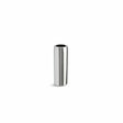 The Lincoln Magnum PRO Water-Cooled Gas Nozzle Thread-On (KP4523-1-75S) features a 3/4 in. ID, 1/8 in. stickout, and a smooth, silver cylindrical design with an open top and rounded edges for a sleek, minimalist look.