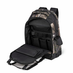Lincoln Welding Backpack K5273-1 with padded dividers, helmet storage, PPE pockets; ideal welding gear organizer at WeldingMart.