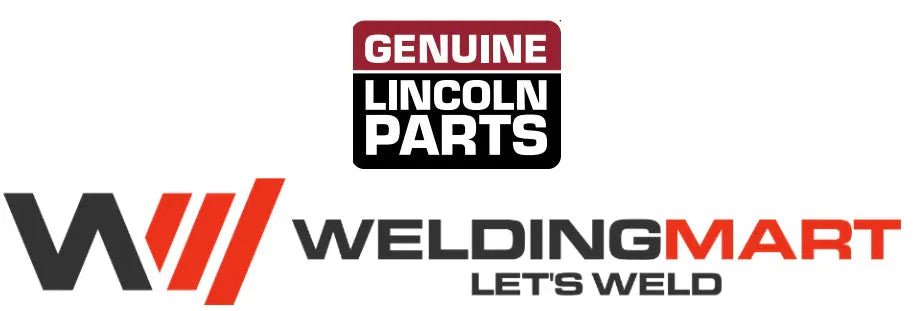 Genuine Lincoln Parts and WeldingMart logos with "Let's Weld" slogan, showcasing OEM CONTROL BOARD ASBLY S27568-19 for welders.