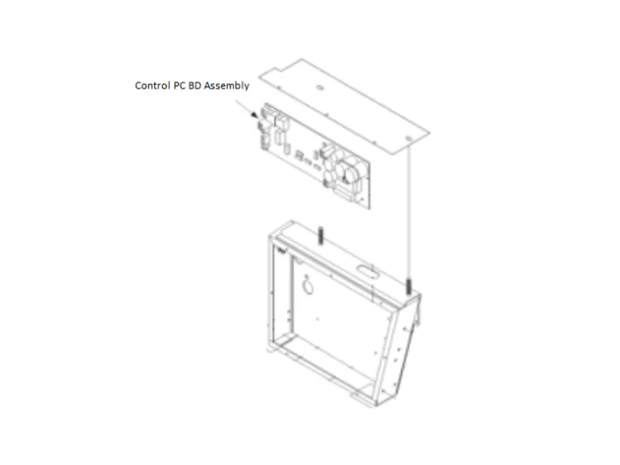 Lincoln OEM G2563-3 (9SG2563-3) Control PC Board installation diagram for Lincoln Welder enclosure, WeldingMart equipment part.
