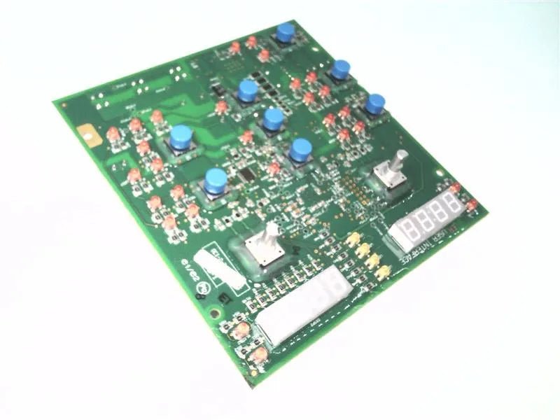 Lincoln G7790-1 OEM Control PC Board for welders, with blue knobs, switches, LED lights, and digital display—WeldingMart accessory.