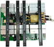Lincoln S31129-2 PC board for welding equipment; green circuit board with heatsinks, capacitors, wires, and components.