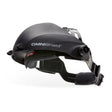 Lincoln OMNIShield KP4976-1 welding face shield, black, flip-up lens, adjustable headband, clear visor, hard hat compatible.