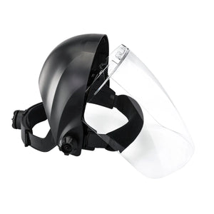 Lincoln OMNIShield Clear Face Shield K3750-1 offers welding face protection with polycarbonate lens and adjustable headband.