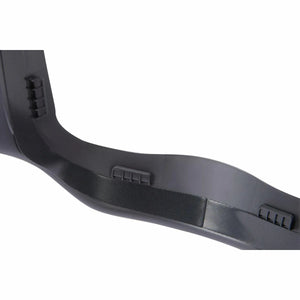 Lincoln OMNIShield PAPR Chin Guard KP5354-1, durable black welding accessory with grip and textured strip for grinding face shields.