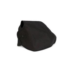 Lincoln OMNIShield PAPR KP5329-1 welding headcover, black flame-resistant cotton mask, contoured with edge stitching.
