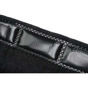 Lincoln OMNIShield Sweatband pack of 2 KP3764-1 for welding helmets, features durable black fabric, reinforced seams, textured strip.