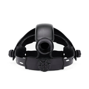 Lincoln OMNIShield XC PAPR Face Shield Headpiece KP5327-1, black adjustable welding head strap with front circular support.