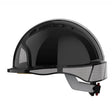Lincoln PAPR FGS Hard Hat Replacement KP4977-1, black with reflective hex design, chin strap, welding safety gear by WeldingMart.