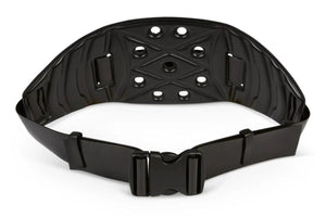 Lincoln PAPR HE Adjustable Terylene Belt KP4889-1 for welders with vented black design, textured inner surface, secure buckle.