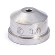 A metallic Lincoln PCT-125 Nozzle .118 in (3.0 mm) KP2042-4B1, engraved 3.0 with a circular logo, sits on a white background—available only while supplies last as this item is to be discontinued.