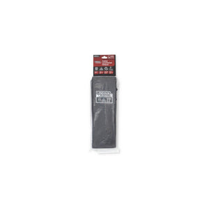 The Lincoln Premium A4 Cut Resistant FR Welding Sleeves K4890-ALL are a pair of black para-aramid sleeves, 22 inches long with slotted thumbs, stretch-fit cuffs and LINCOLN ELECTRIC labels.