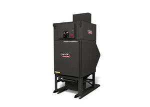 The Lincoln Prism Compact Outdoor (10 HP 4000 CFM) – AD2455-10 is a large black fume extraction unit with a digital control panel and four vertical filters on a metal frame, designed for efficient outdoor use; background is plain white.