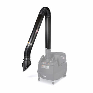 Lincoln Prism Mobile 13 ft. Fume Extraction Arm K2633-7 for welding, features flexible hose and wheeled base for fume control.
