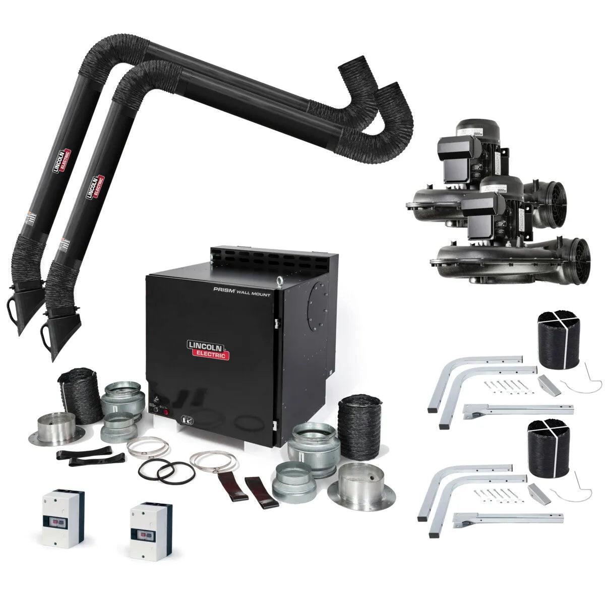 Lincoln Prism Wall Mount Mechanized Cleaning One Pak, Dual 13 ft