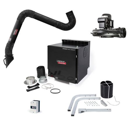 Lincoln Prism Wall Mount Mechanized Cleaning One Pak, Single 10 ft. Arm, Arc Sensor K4468-5 - WeldingMart.com