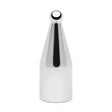 The Lincoln PT025 Tip 1/4 in (6.4 mm) Ball KP52053-1 is a polished, metallic, wear-resistant alloy sensor tip with a cylindrical base and rounded end featuring a small hole, shown isolated on a white background.