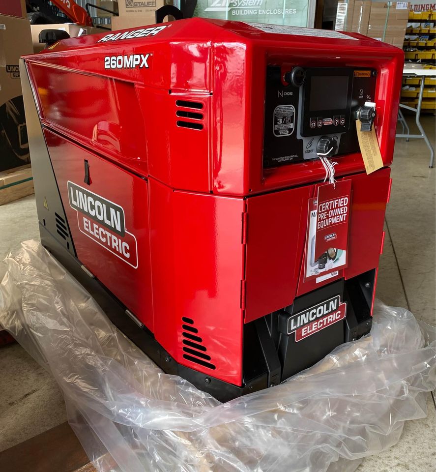 Lincoln Ranger 260MPX Low Hour Factory Demo Engine Driven Welder - U3458-1 - WeldingMart.com