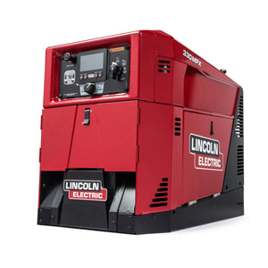 Lincoln Ranger 330MPX Engine Driven Welder Kohler K3459-1 in red with control panel, display, WeldingMart welding equipment.